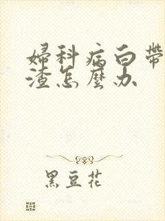 妇科病白带豆腐渣怎么办