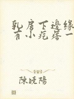 乳房下边缘肋骨有小疙瘩一按就疼