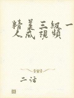 精美三级一欧美人成视频