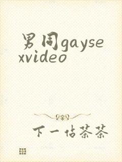 男同gaysexvideo