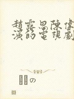 赵露思陈伟霆主演的电视剧许我耀眼