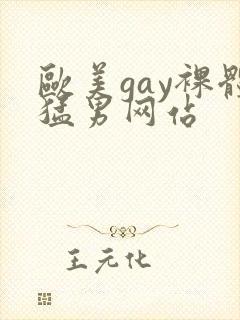 欧美gay裸体猛男网站封面