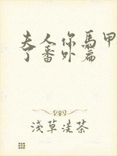 夫人你马甲又掉了番外篇封面