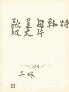 欧美日韩特黄一级大片