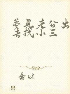 梦见老公出轨我去找小三