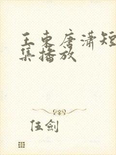 王东唐潇短剧全集播放封面