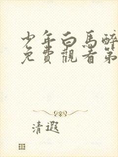 少年白马醉春风免费观看第9集