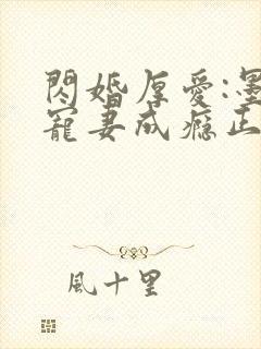 闪婚厚爱:墨少宠妻成瘾正版