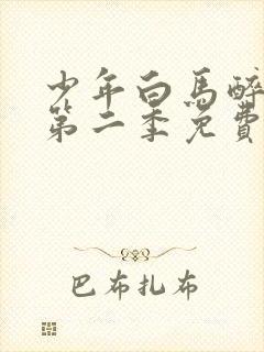 少年白马醉春风第二季免费看