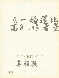 《一婚还比一婚高》,作者晨雾的光封面