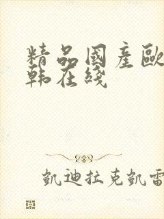 精品国产欧美日韩在线