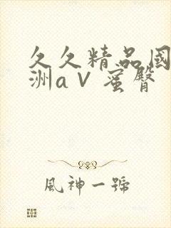 久久精品国产亚洲a∨蜜臀