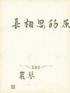 长相思的原著