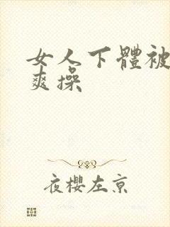 女人下体被男人爽操