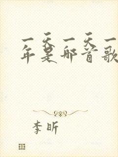 一天一天一年一年是哪首歌歌词