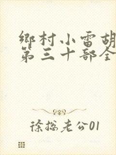 乡村小雷胡秀英第三十部全文