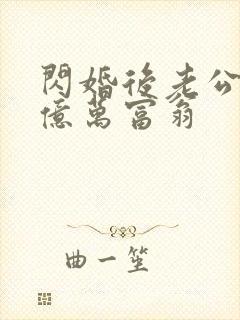 闪婚后老公竟是亿万富翁