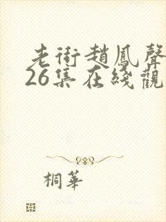 老街赵凤声短剧26集在线观看
