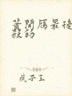 萧开雁最后被谁杀的封面