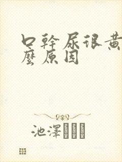 口干尿很黄是什么原因