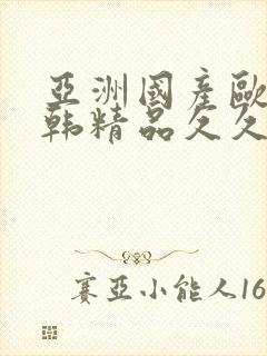 亚洲国产欧美日韩精品久久中文字幕