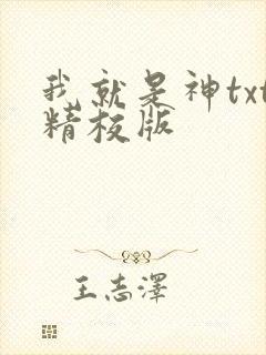 我就是神txt精校版封面