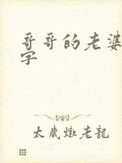 哥哥的老婆3中字