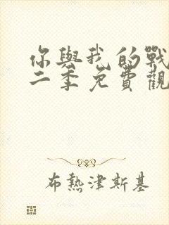 你与我的战场第二季免费观看