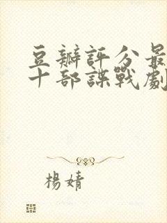 豆瓣评分最高的十部谍战剧封面