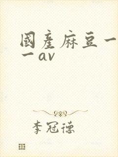 国产麻豆一精品一av