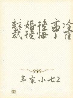 离婚后高冷女总裁后悔了霍绍安