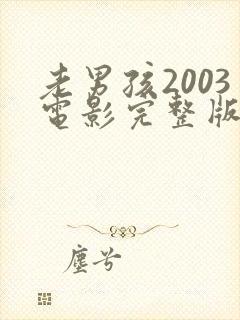 老男孩2003电影完整版高清在线观看
