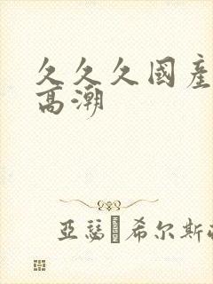 久久久国产精品高潮