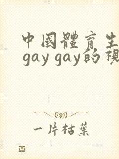 中国体育生大� gay gay的视频