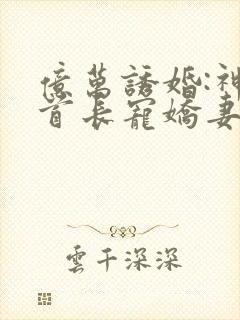 亿万诱婚:神秘首长宠娇妻