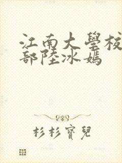 江南大学校花五部陆冰嫣封面