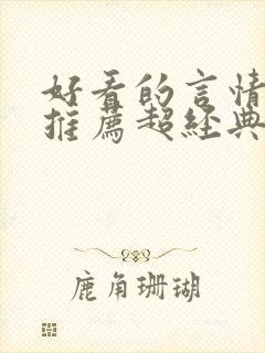 好看的言情小说推荐超经典完结现代