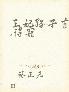 王妃路子有点野,得宠