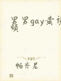 男男gay黄视频
