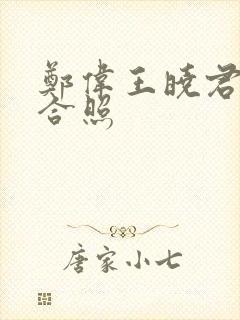 郑伟王晓君照片合照封面