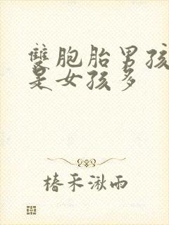 双胞胎男孩多还是女孩多封面