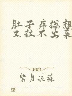 肚子疼总想拉屎又拉不出来怎么回事