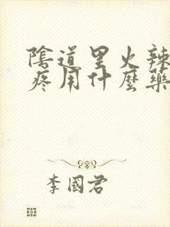 阴道里火辣辣的疼用什么药封面