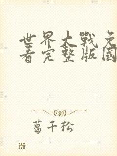 世界大战免费观看完整版国语高清