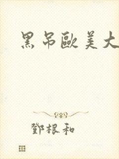 黑吊欧美大战封面