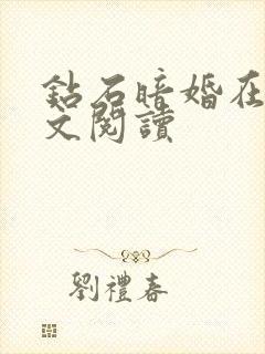 钻石暗婚在线全文阅读