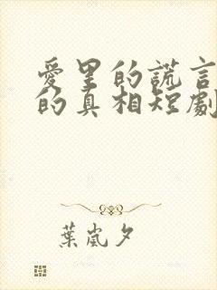 爱里的谎言仇恨的真相短剧免费观看全集