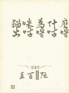 猫咪为什么会发出咕噜咕噜的声音