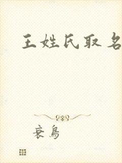 王姓氏取名女孩