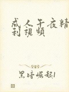 成人午夜精品福利视频封面